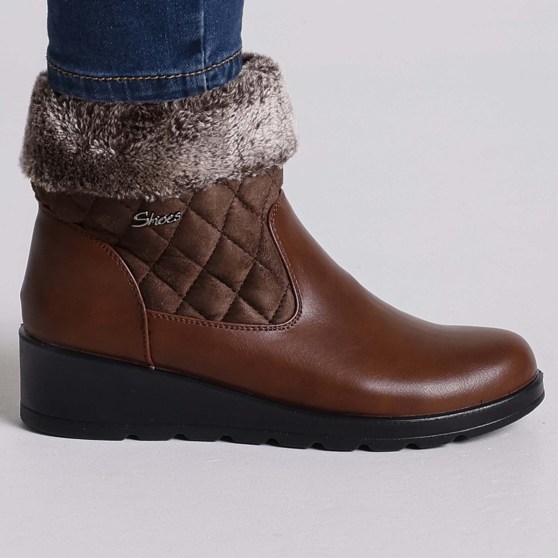 Giorgia - Stivaletto Caldo con zip donna